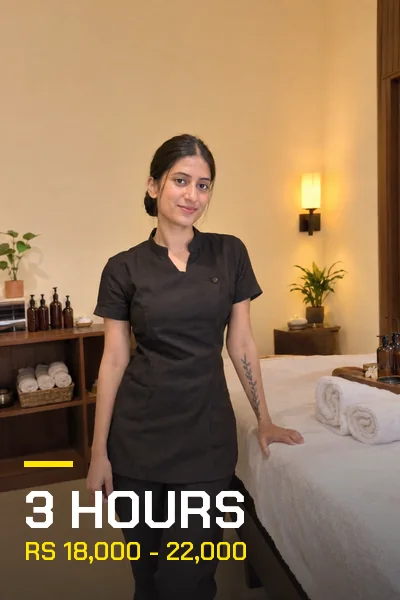 3 hours Rs 18,000 - 22,000